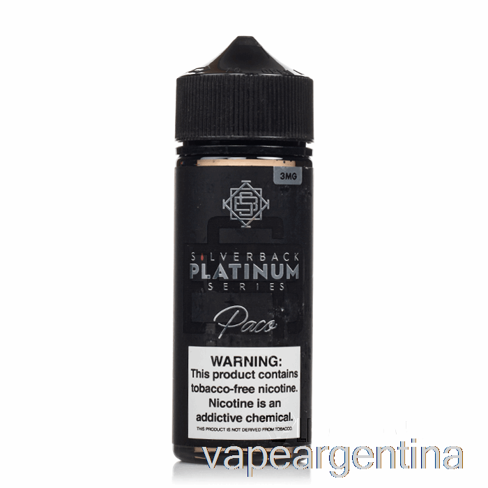 Paco - Silverback Platinum Series - 120ml 0mg Vape Argentina